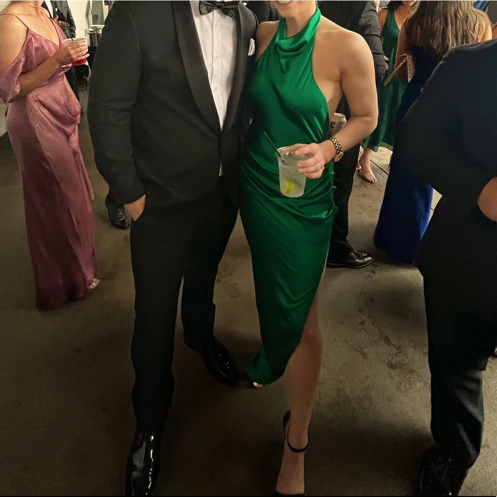 Dark Green Amanda Uprichard X REVOLVE Samba Gown